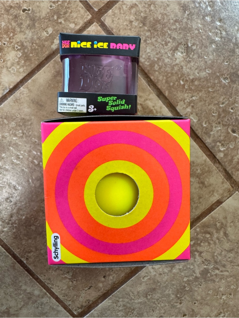 Schylling NeeDoh Color Change Squeeze Ball & Nice Ice Baby Sensory Toy